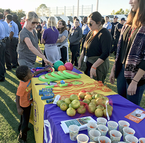 Public Health participating in Night Out Against Crime